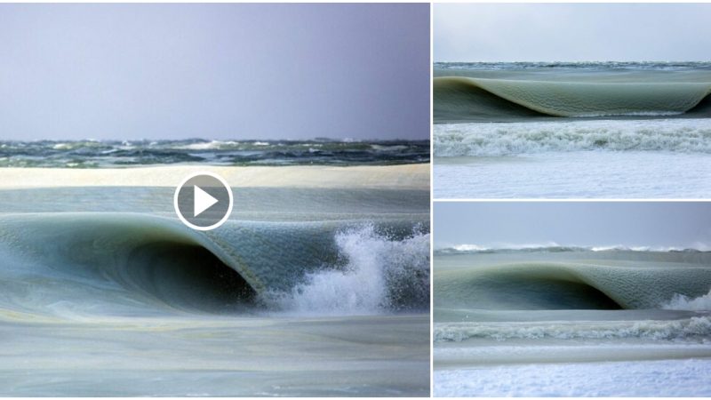 Photographer Nantucket captures almost freezing waves in each photo
