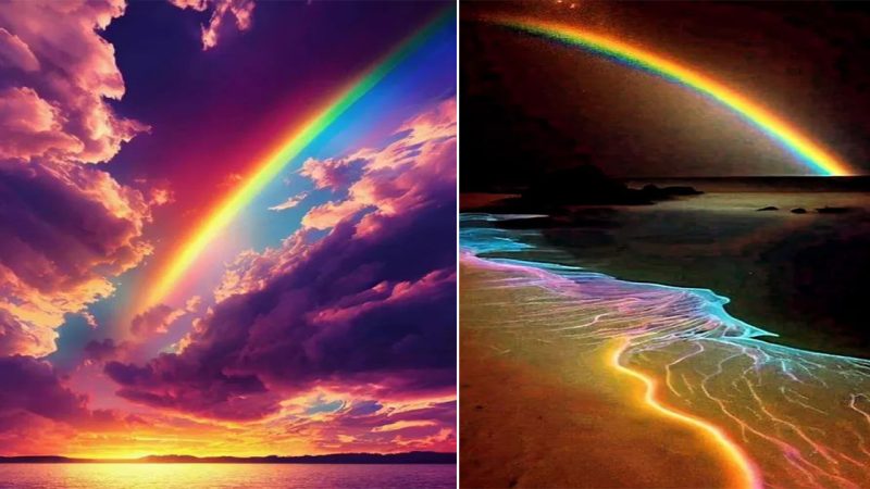 Captivating and Enchanting: Nature’s Electrifying Rainbows Leave Me Speechless!