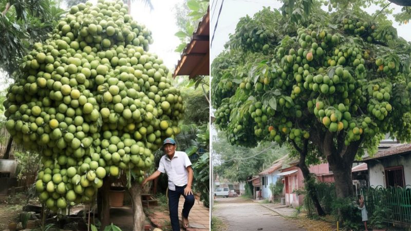 “The Mesmerizing Art of Fruit Stacking: Celebrating Nature’s Bounty and Farmers’ Creativity”