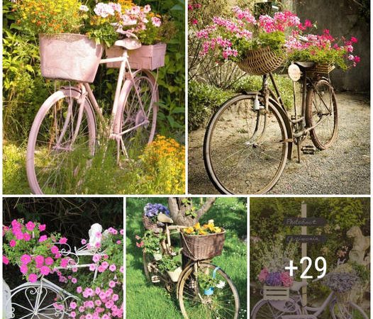 33 Unique and Creative Bicycle Flower Pot Ideas to Transform Your Garden