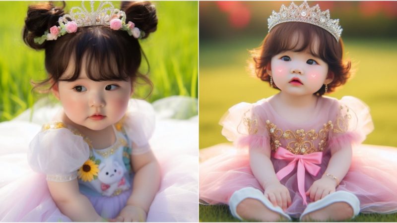 Charming Photographs Capture the Enchanting Essence of an Irresistible Little Girl.